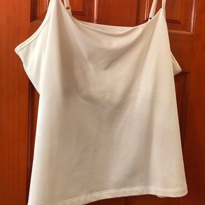 White spandex stretchy camisole- new!